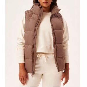 girlfriend collective puffer vest